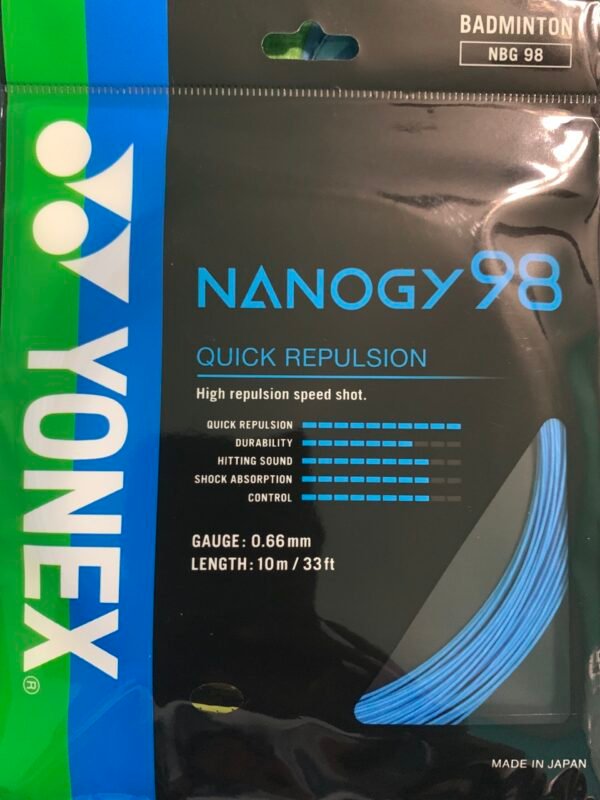 Yonex badminton racquet string NANOGY 98 10M - Image 2