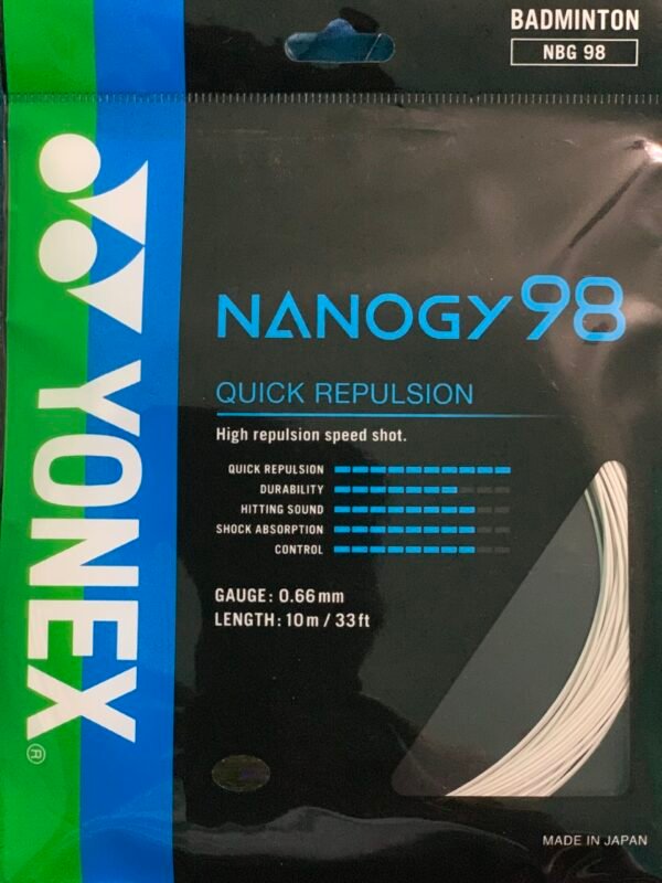 Yonex badminton racquet string NANOGY 98 10M