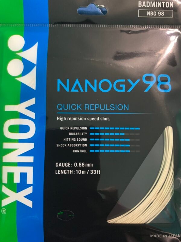 Yonex badminton racquet string NANOGY 98 10M - Image 4